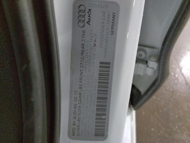 Aukcja sprzedaży 2012 Audi A6 Premium Plus, vin: WAUGGAFC2CN128987, numer aukcji: 45093403