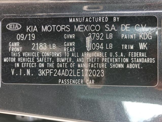 Aukcja sprzedaży 2020 Kia Forte Fe, vin: 3KPF24AD2LE172023, numer aukcji: 45140983