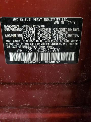 Продажа на аукционе авто 2015 Subaru Forester 2.5i Limited, vin: JF2SJAHCXFH476570, номер лота: 44650053
