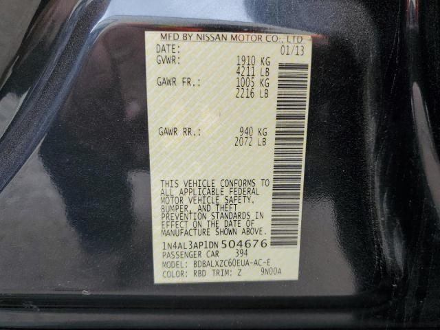 Продаж на аукціоні авто 2013 Nissan Altima 2.5, vin: 1N4AL3AP1DN504676, номер лоту: 44785193