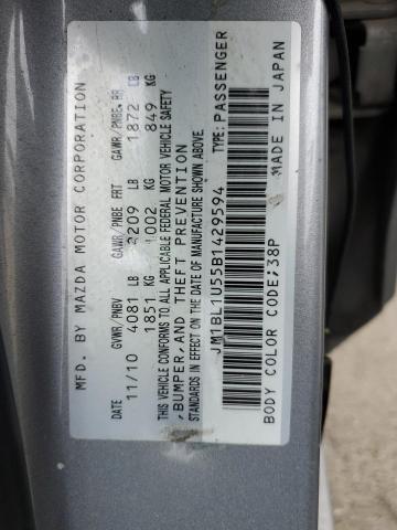 Aukcja sprzedaży 2011 Mazda 3 S, vin: JM1BL1U55B1429594, numer aukcji: 45186393
