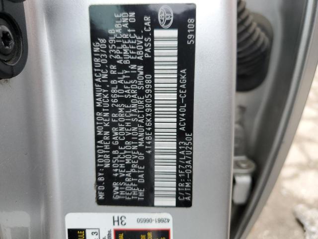 Aukcja sprzedaży 2009 Toyota Camry Base, vin: 4T4BE46KX9R059980, numer aukcji: 45188213