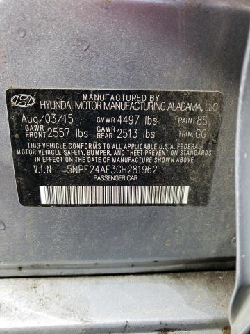 Aukcja sprzedaży 2016 Hyundai Sonata Se, vin: 5NPE24AF3GH281962, numer aukcji: 45256623