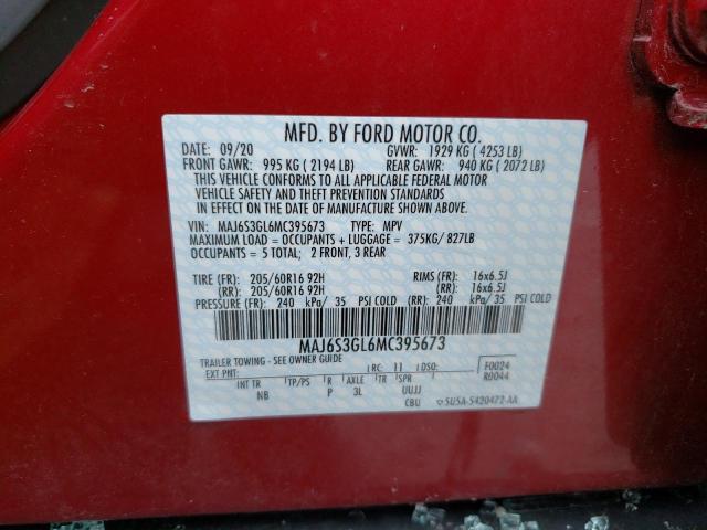 Aukcja sprzedaży 2021 Ford Ecosport Se, vin: MAJ6S3GL6MC395673, numer aukcji: 44962603