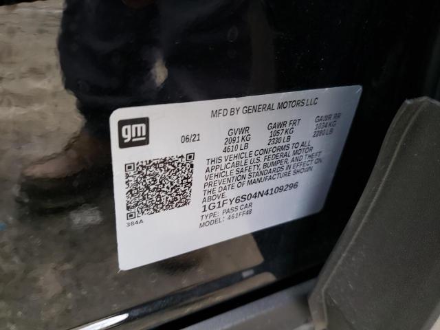 Aukcja sprzedaży 2022 Chevrolet Bolt Euv Lt, vin: 1G1FY6S04N4109296, numer aukcji: 45343653
