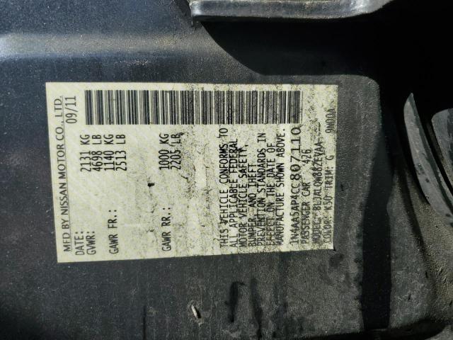 Aukcja sprzedaży 2012 Nissan Maxima S, vin: 1N4AA5AP4CC807110, numer aukcji: 45090383