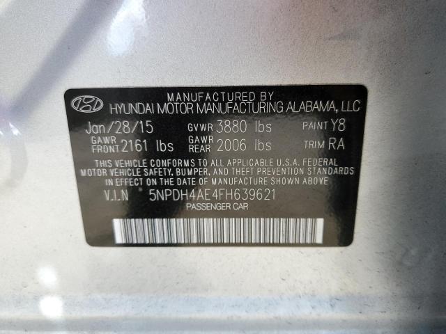 Продажа на аукционе авто 2015 Hyundai Elantra Se, vin: 5NPDH4AE4FH639621, номер лота: 45375473