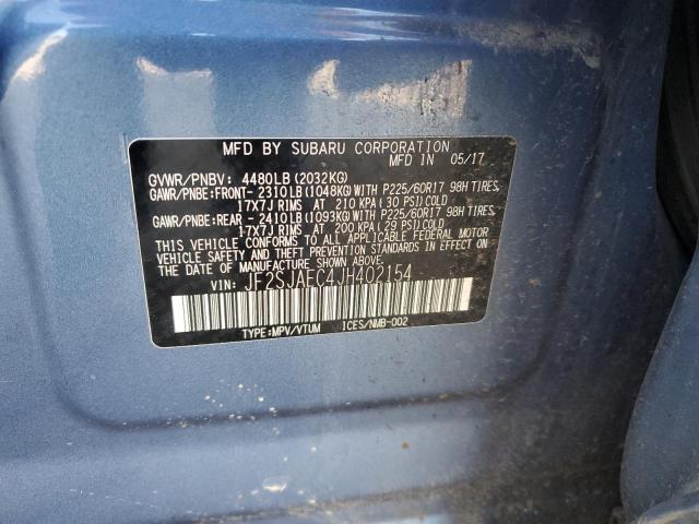 Aukcja sprzedaży 2018 Subaru Forester 2.5i Premium, vin: JF2SJAEC4JH402154, numer aukcji: 45041923