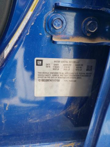 45090453 :رقم المزاد ، 1G1BE5SM7H7117190 vin ، 2017 Chevrolet Cruze Lt مزاد بيع