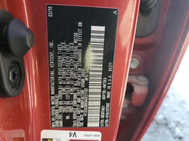 Aukcja sprzedaży 2010 Toyota Venza, vin: 4T3ZA3BB9AU031197, numer aukcji: 45417493