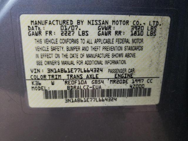 Aukcja sprzedaży 2007 Nissan Sentra 2.0, vin: 3N1AB61E77L664324, numer aukcji: 44881103