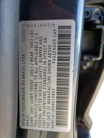Продаж на аукціоні авто 2004 Volkswagen Golf Gl, vin: 9BWFL61JX44010843, номер лоту: 45474723
