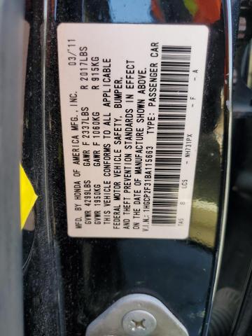 Aukcja sprzedaży 2011 Honda Accord Lx, vin: 1HGCP2F31BA115663, numer aukcji: 45210873