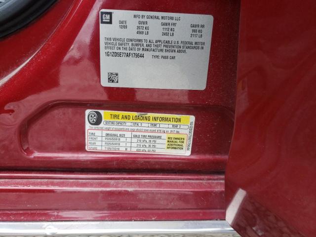 45444263 :رقم المزاد ، 1G1ZD5E77AF179644 vin ، 2010 Chevrolet Malibu 2lt مزاد بيع