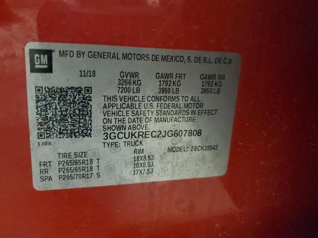 Aukcja sprzedaży 2018 Chevrolet Silverado K1500 Lt, vin: 3GCUKREC2JG607808, numer aukcji: 45494703