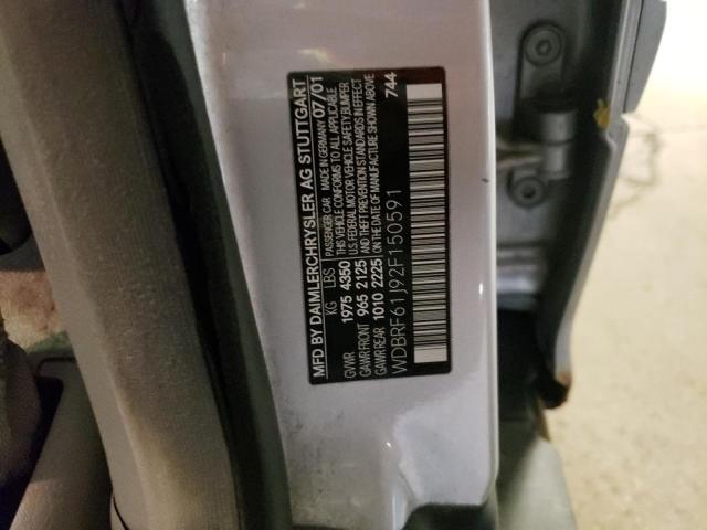 Aukcja sprzedaży 2002 Mercedes-benz C 240, vin: WDBRF61J92F150591, numer aukcji: 45160523