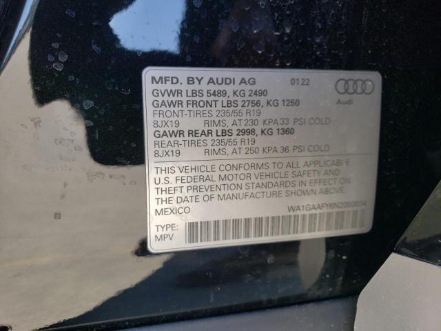 Aukcja sprzedaży 2022 Audi Q5 Premium 45, vin: WA1GAAFY6N2050034, numer aukcji: 45540293