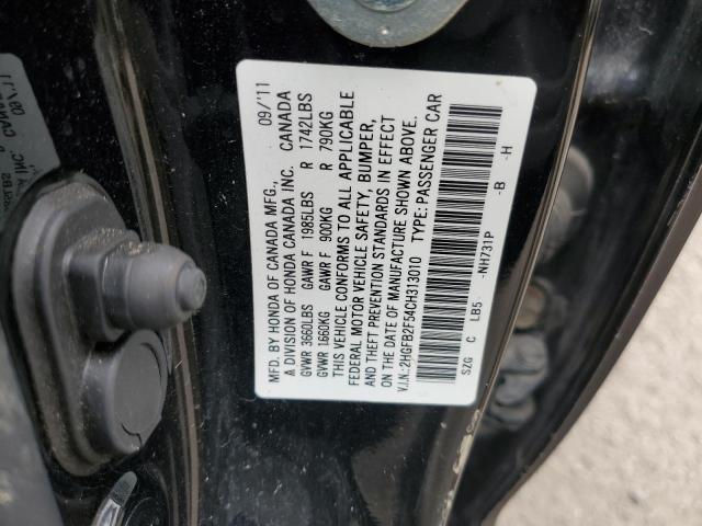 Aukcja sprzedaży 2012 Honda Civic Lx, vin: 2HGFB2F54CH313010, numer aukcji: 45135933