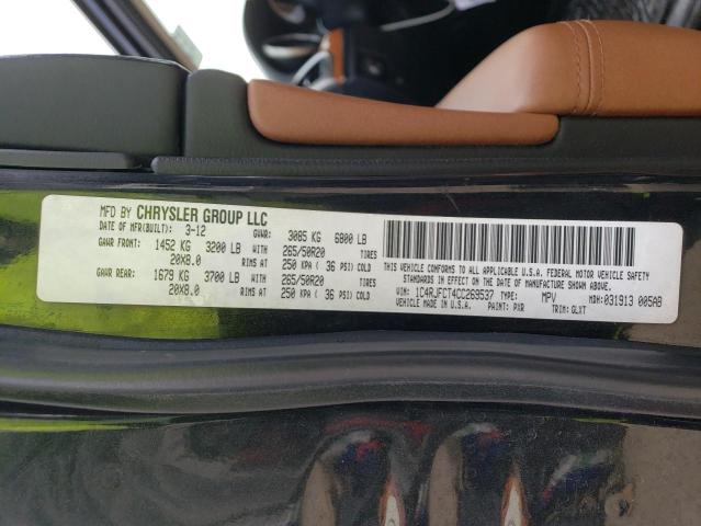 Aukcja sprzedaży 2012 Jeep Grand Cherokee Overland, vin: 1C4RJFCT4CC269537, numer aukcji: 45328283