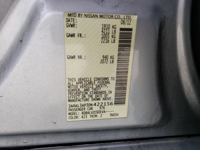 Aukcja sprzedaży 2013 Nissan Altima 2.5, vin: 1N4AL3AP3DN422156, numer aukcji: 45426423