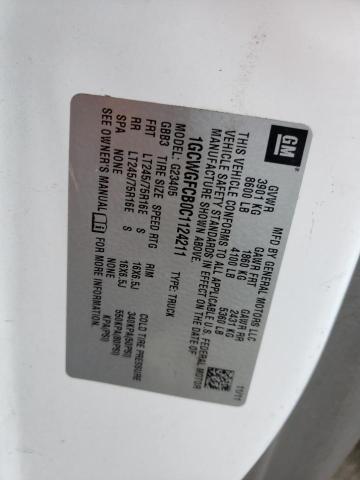 Aukcja sprzedaży 2012 Chevrolet Express G2500, vin: 1GCWGFCB0C1124211, numer aukcji: 45129913