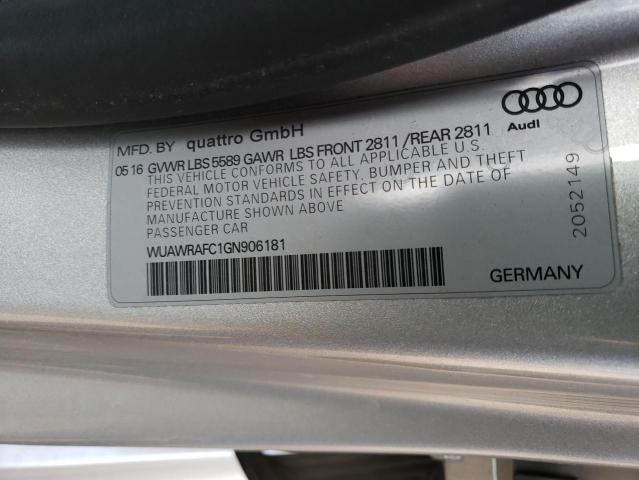 Aukcja sprzedaży 2016 Audi Rs7 Performance, vin: WUAWRAFC1GN906181, numer aukcji: 45469833