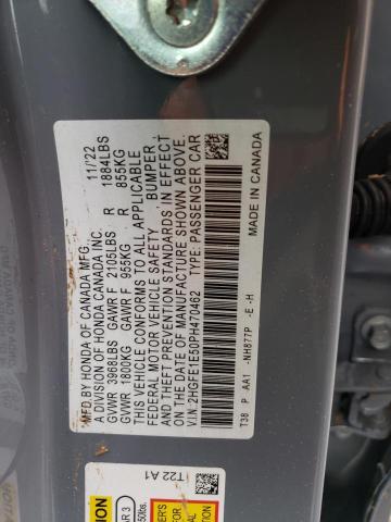 Aukcja sprzedaży 2023 Honda Civic Si, vin: 2HGFE1E50PH470462, numer aukcji: 45466153