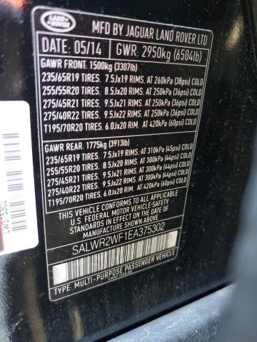 44964763 :رقم المزاد ، SALWR2WF1EA375302 vin ، 2014 Land Rover Range Rover Sport Hse مزاد بيع