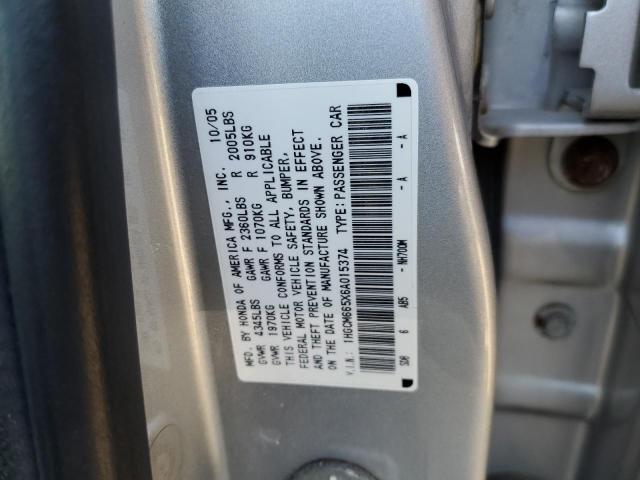 Aukcja sprzedaży 2006 Honda Accord Ex, vin: 1HGCM665X6A015374, numer aukcji: 45142113