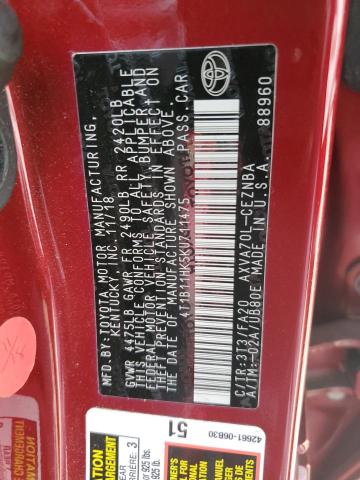 Aukcja sprzedaży 2019 Toyota Camry L, vin: 4T1B11HK5KU711475, numer aukcji: 45550503