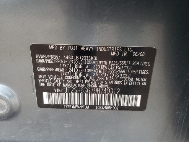 Aukcja sprzedaży 2009 Subaru Forester 2.5x Premium, vin: JF2SH63679H740312, numer aukcji: 45481893