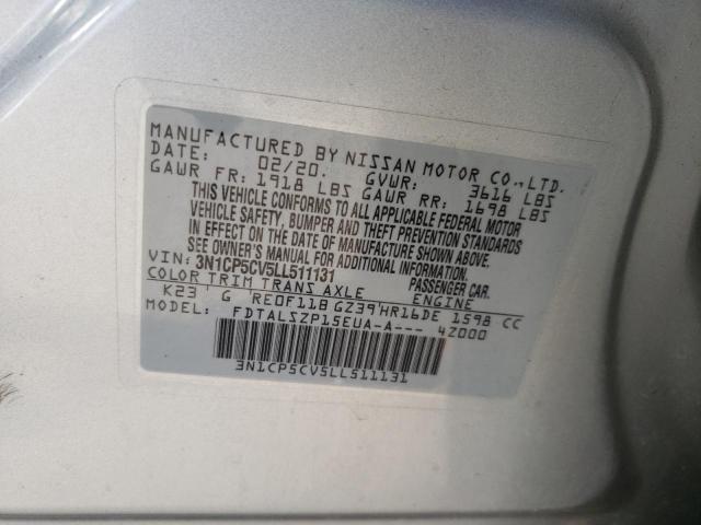 Aukcja sprzedaży 2020 Nissan Kicks Sv, vin: 3N1CP5CV5LL511131, numer aukcji: 45342673