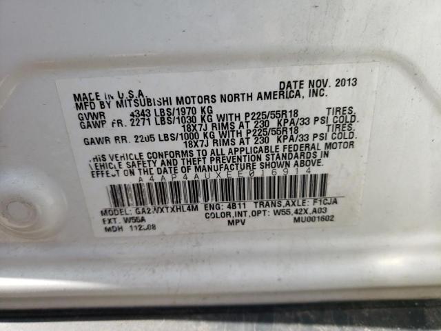 Aukcja sprzedaży 2014 Mitsubishi Outlander Sport Se, vin: 4A4AP4AUXEE016914, numer aukcji: 45398603