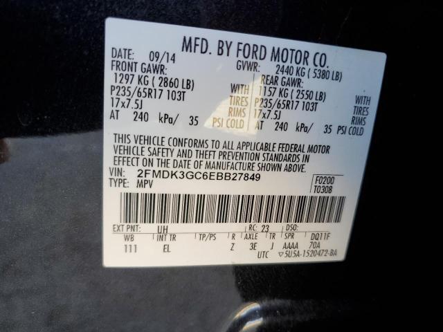 2014 Ford Edge Se მანქანა იყიდება აუქციონზე, vin: 2FMDK3GC6EBB27849, აუქციონის ნომერი: 45543303