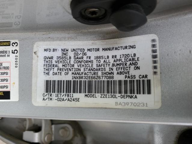 Aukcja sprzedaży 2006 Toyota Corolla Ce, vin: 1NXBR32E66Z677088, numer aukcji: 45511373