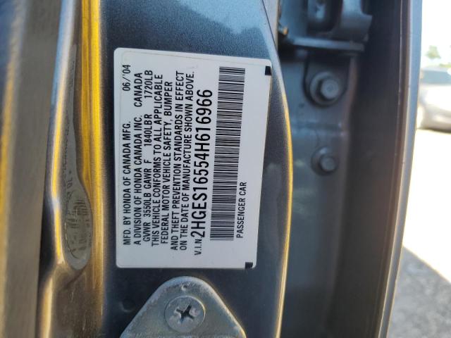 Aukcja sprzedaży 2004 Honda Civic Lx, vin: 2HGES16554H616966, numer aukcji: 45384743