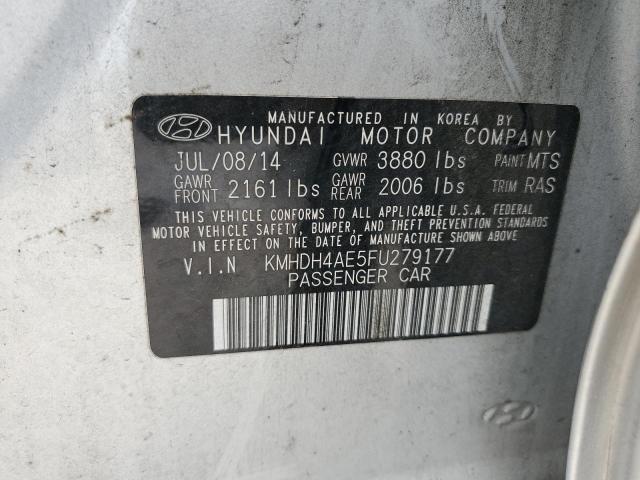 Aukcja sprzedaży 2015 Hyundai Elantra Se, vin: KMHDH4AE5FU279177, numer aukcji: 45445933