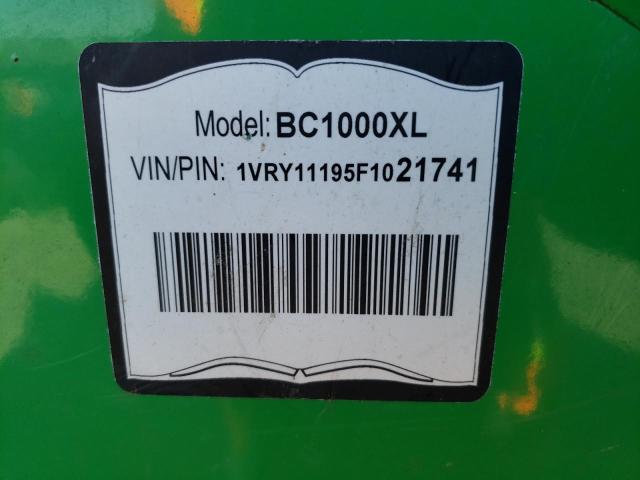Aukcja sprzedaży 2015 Verm Bc1000xl, vin: 1VRY11195F1021741, numer aukcji: 45393943