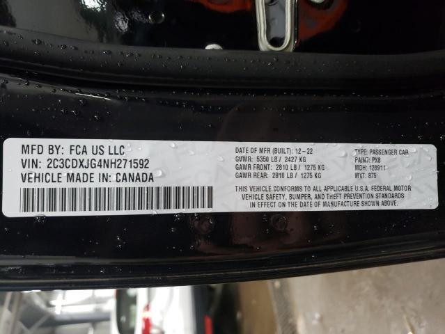 Продажа на аукционе авто 2022 Dodge Charger Sxt, vin: 2C3CDXJG4NH271592, номер лота: 45387273