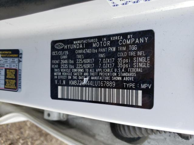 Aukcja sprzedaży 2020 Hyundai Tucson Se, vin: KM8J2CA44LU167889, numer aukcji: 45356373