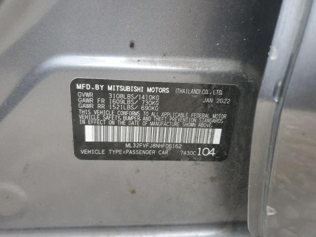 Aukcja sprzedaży 2022 Mitsubishi Mirage G4 Se, vin: ML32FVFJ8NHF06162, numer aukcji: 45539673