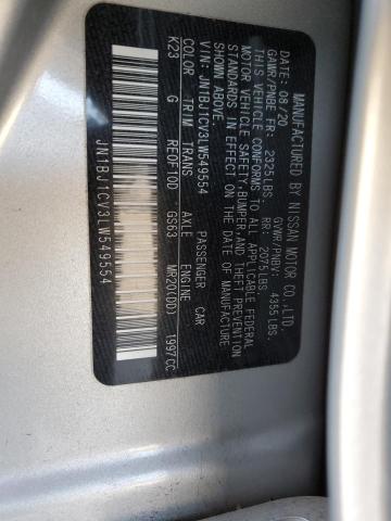 Aukcja sprzedaży 2020 Nissan Rogue Sport S, vin: JN1BJ1CV3LW549554, numer aukcji: 45453523