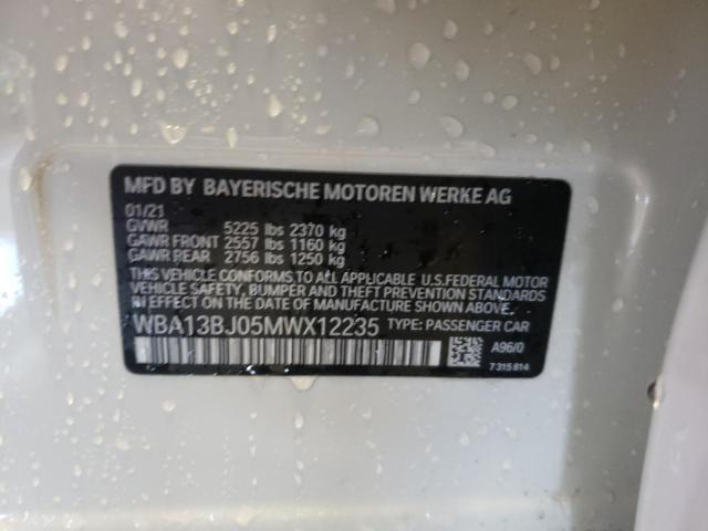 Aukcja sprzedaży 2021 Bmw 530 Xi, vin: WBA13BJ05MWX12235, numer aukcji: 45415123