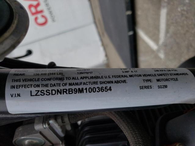 Aukcja sprzedaży 2021 Zongshen Motorcycle, vin: LZSSDNRB9M1003654, numer aukcji: 45523103