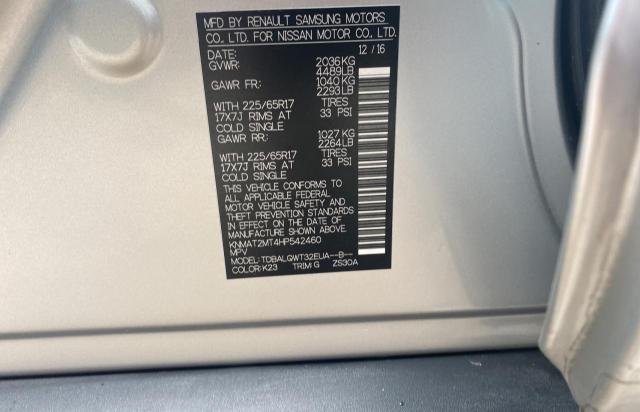 Aukcja sprzedaży 2017 Nissan Rogue S, vin: KNMAT2MT4HP542460, numer aukcji: 45904843