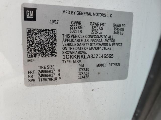 Aukcja sprzedaży 2018 Gmc Acadia Sle, vin: 1GKKNKLA3JZ146565, numer aukcji: 45526243