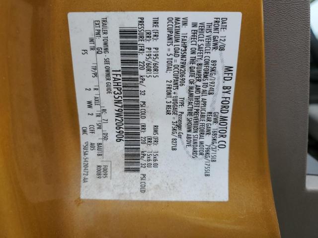 Aukcja sprzedaży 2009 Ford Focus Se, vin: 1FAHP35N79W206906, numer aukcji: 45523353