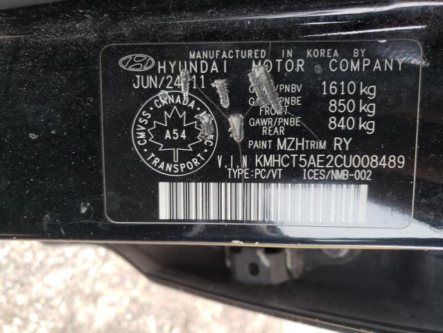 Продаж на аукціоні авто 2012 Hyundai Accent Gls, vin: KMHCT5AE2CU008489, номер лоту: 43619983