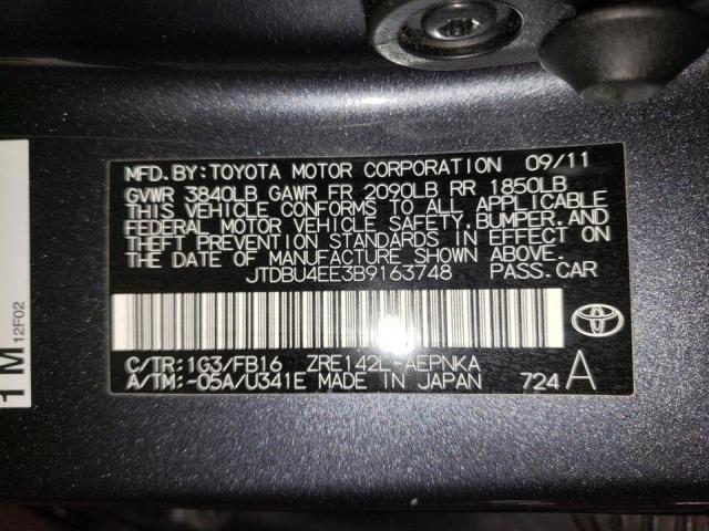 Aukcja sprzedaży 2011 Toyota Corolla Base, vin: JTDBU4EE3B9163748, numer aukcji: 45494853