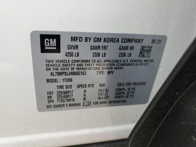45546363 :رقم المزاد ، KL79MPSL4NB065163 vin ، 2022 Chevrolet Trailblazer Lt مزاد بيع